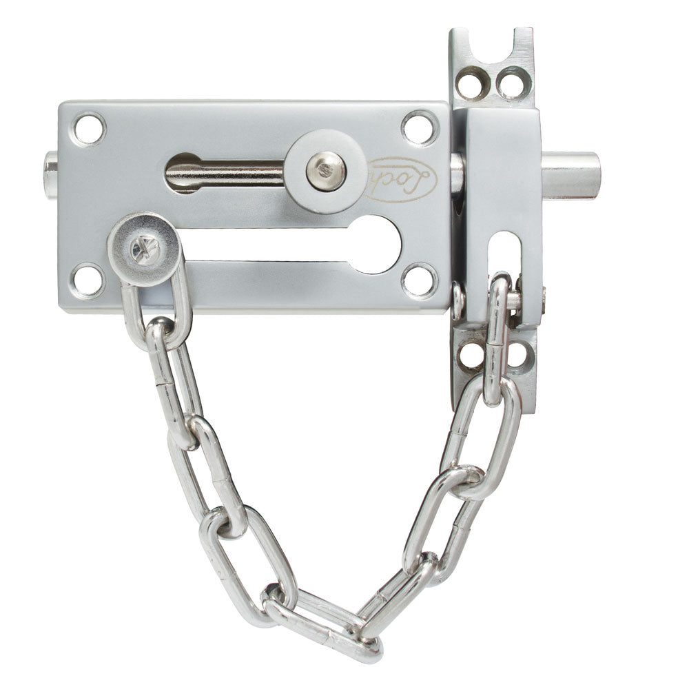 Pasador de sobreponer cadena cromo satinado Lock