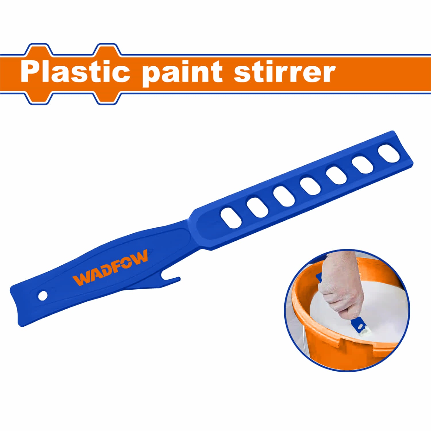 Mezclador Plástico De Pintura. 270x28mm. Ideal para homogenizar la pintura.