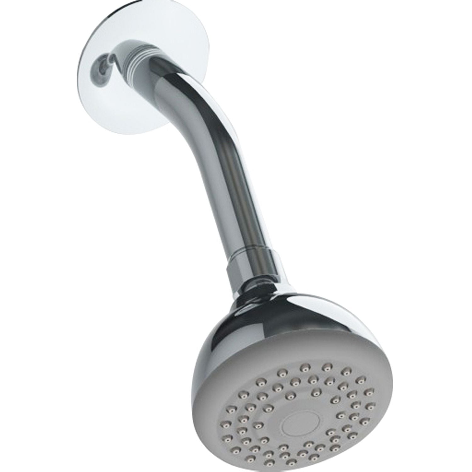 Regadera ducha ecológica de cebolla con brazo y chapetón. Cuerpo ABS .Brazo y chapetón en acero.