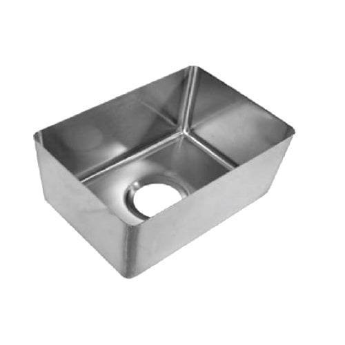 Tina soldable 76.2x61x35.6 cm #18 hollo 8.9 cm. Tipo 304.