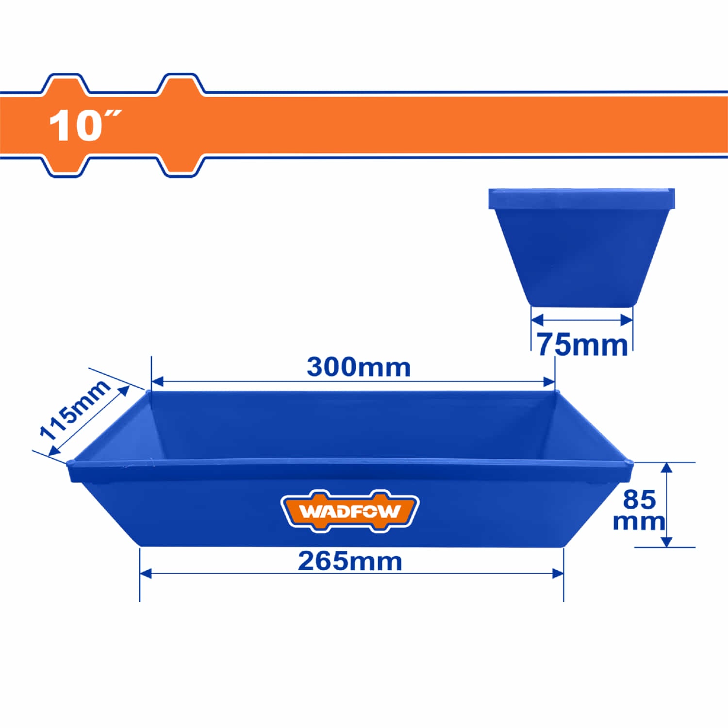 Bandeja para Pasta De 10" Medidas Superior: 300x115mm Inferior: 265x75mm Bandeja para Gyspum drywall pastear pasteo