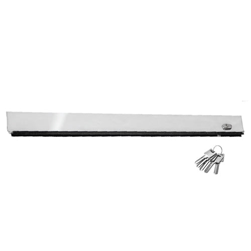 Zocalo inf. puerta.80mm inox304macizo.1mt recortable No req saques.P/8-10-12mm Brill