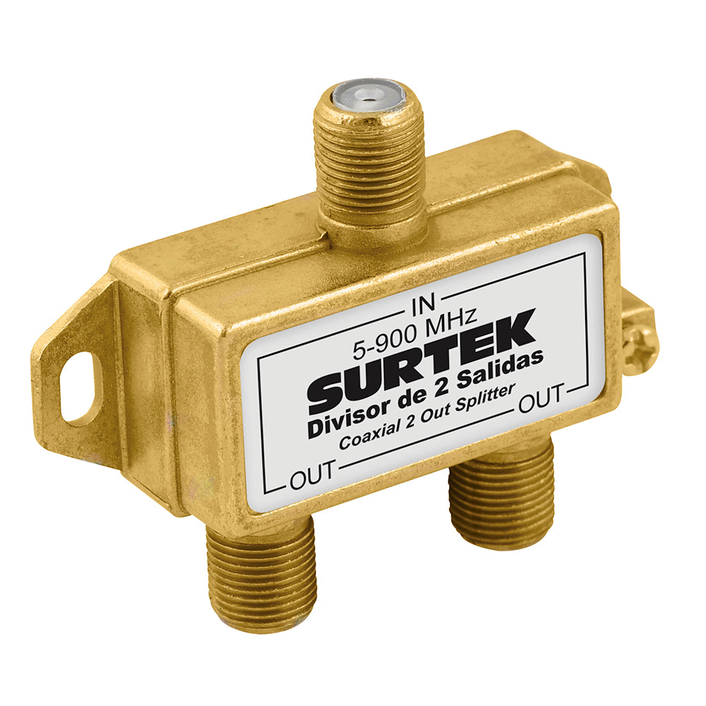 Divisor coaxial 1 entrada 2 salidas Surtek