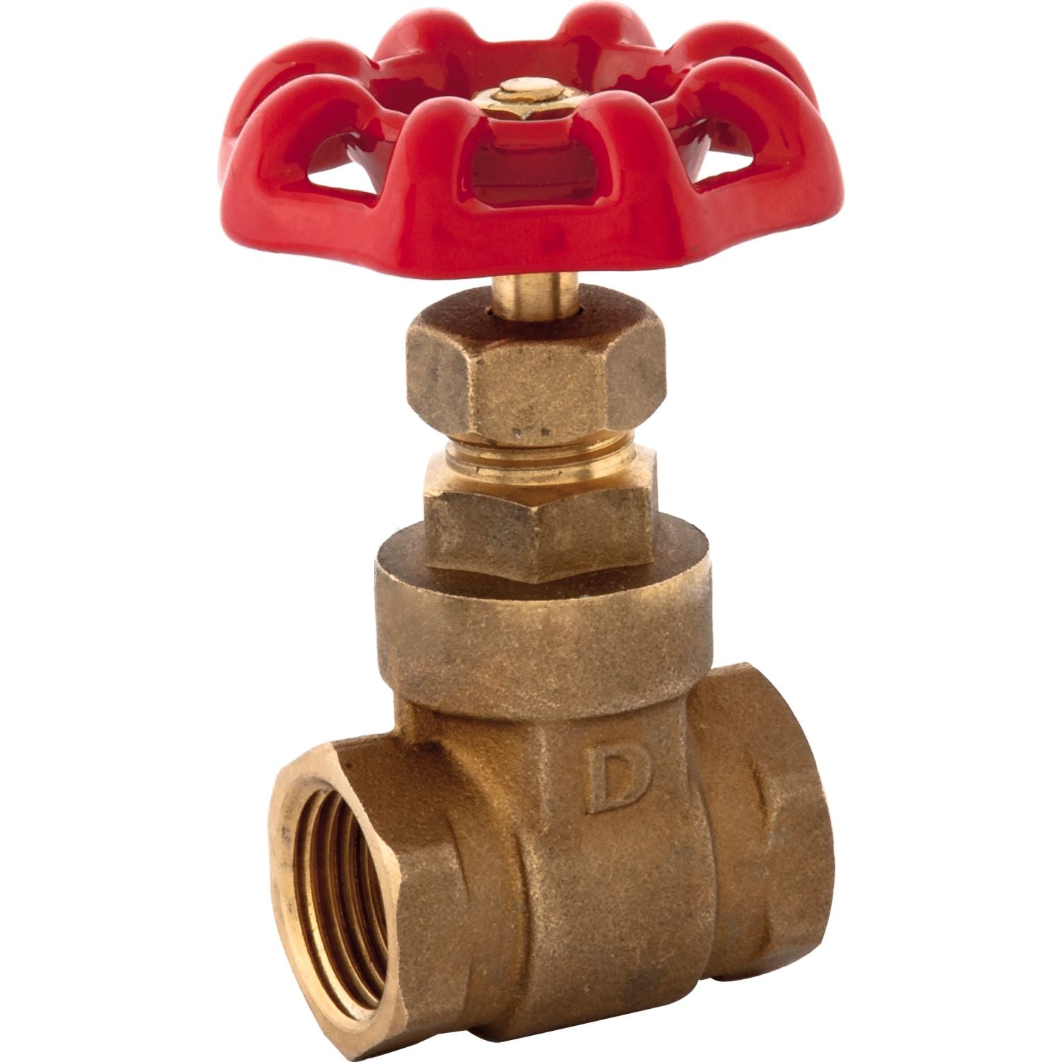 Válvula de compuerta 1/2" de bronce roscada NPT 100 PSI