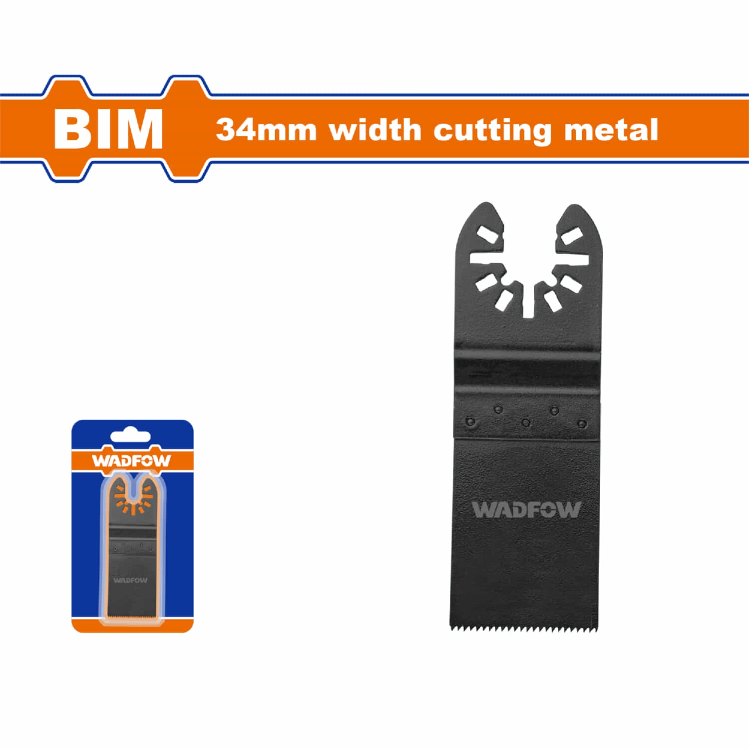 Cuchilla para Sierra Oscilante de Bi-Metal. 34x40mm. Corte en Metal. Dientes fresados y Ondulados.
