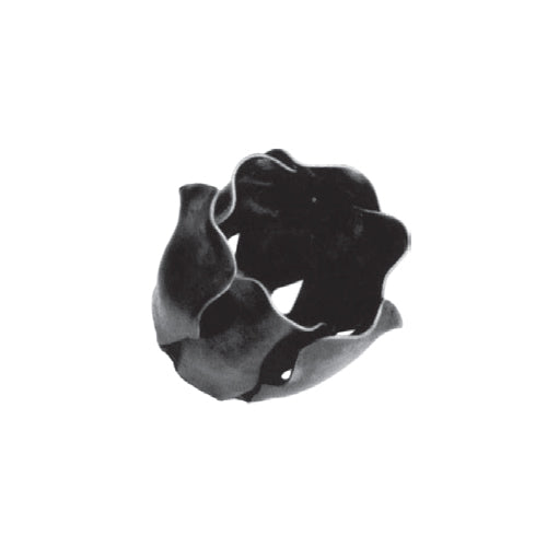 Flor artística de hierro forjado Diámetro Ø 38 mm, 40 mm de Alto.