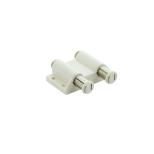 Cierre magnetico cilindrico doble de color blanco para muebles