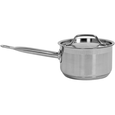 Olla Con Tapa De Acero Inoxidable (Tamaño: 16 X 9.5 Cm, Capacidad 1.9 L)