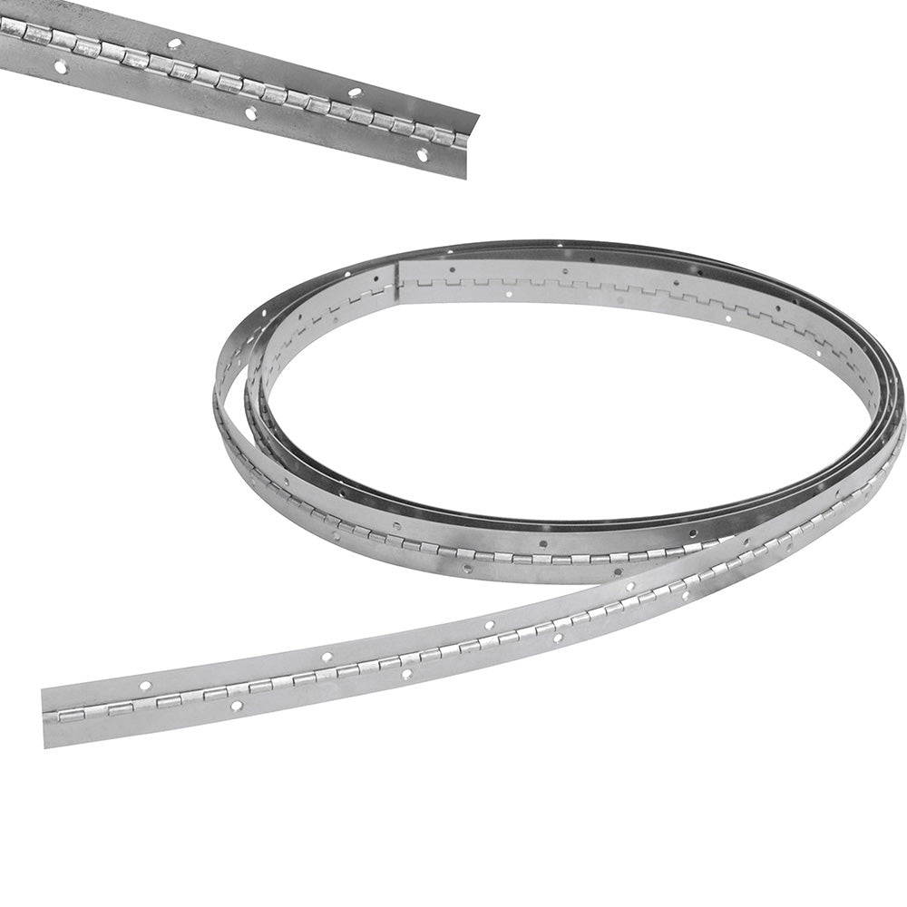 Bisagra de piano de 1 1/2" x 1 m con orificios Lock
