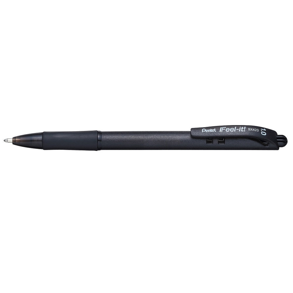 Bolígrafo Feel-it retráctil 1.0mm negro