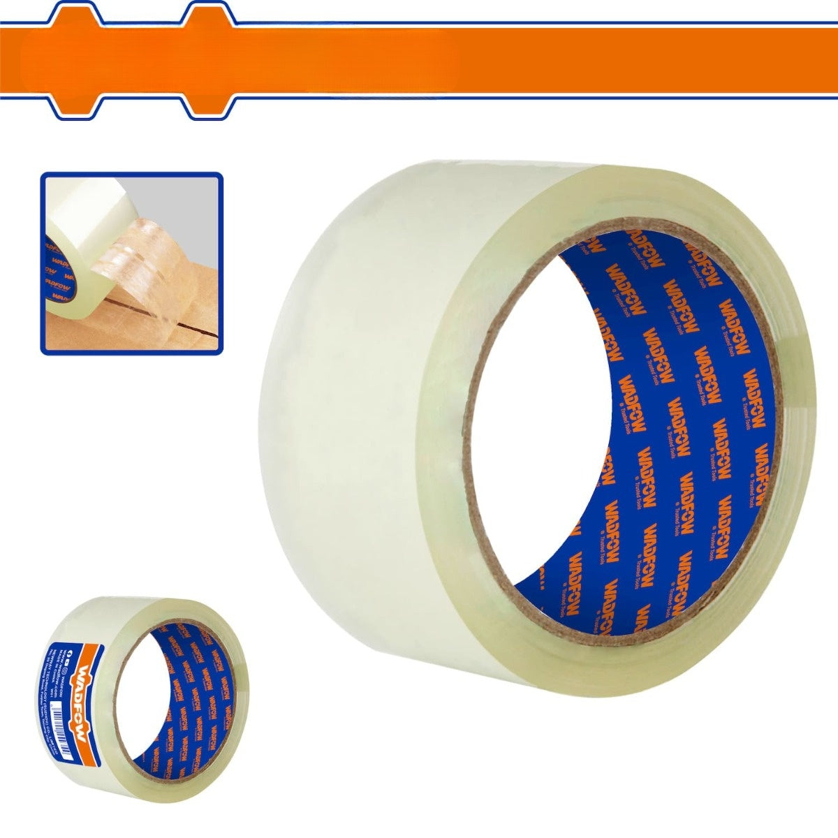 Cintas Adhesivas de Embalaje Super Transparente Esp: 0.045mm. Ideal para cartón. Alta viscosidad