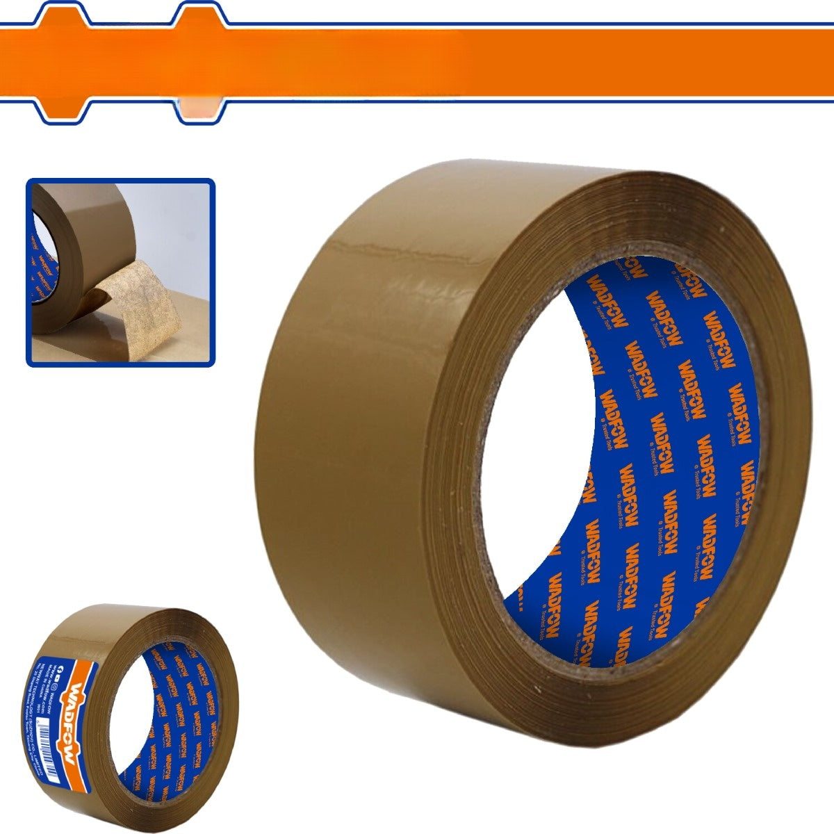 Cintas Adhesivas de Embalaje Chocolate Esp: 0.045mm. Ideal para cartón. Alta viscosidad.