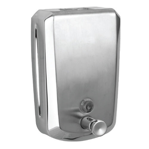 Jabonera Dispensador de jabon liquido 1200 ml. Acero inoxidable 304 satinado.