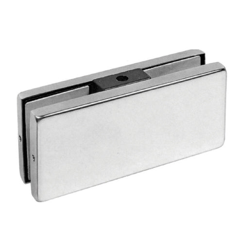 conector doble para vidrio muro. satinado. (Se vende por unidad)