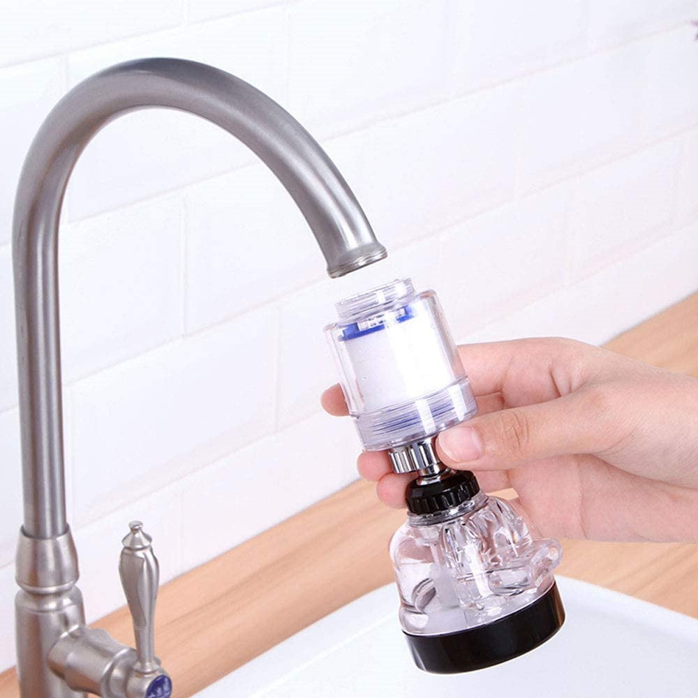 Boquilla para grifo con filtro de purificación y rotación de 360º
