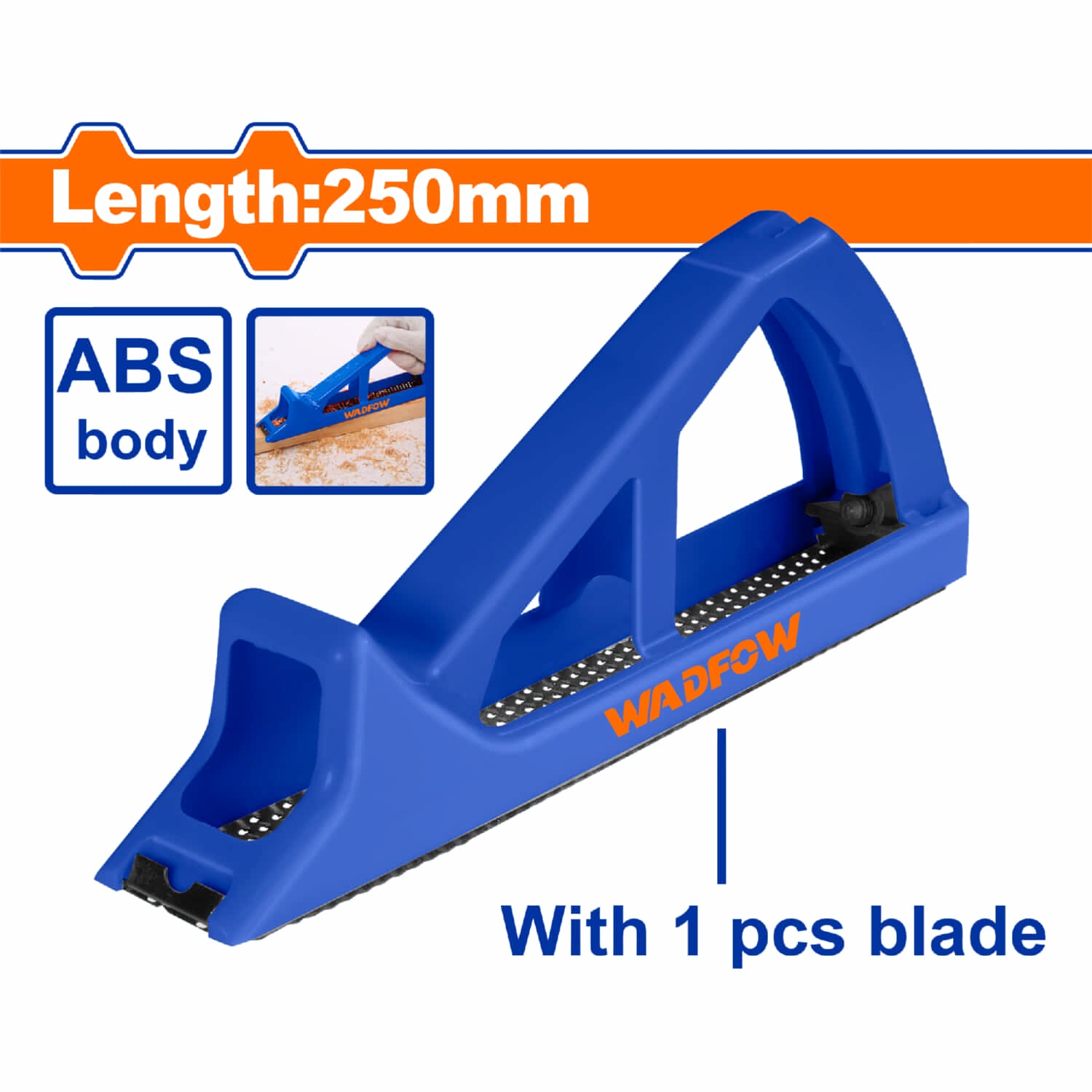 Raspador de Yeso. Cuerpo ABS. Longitud: 250mm. Cuchilla de Acero de carbono.