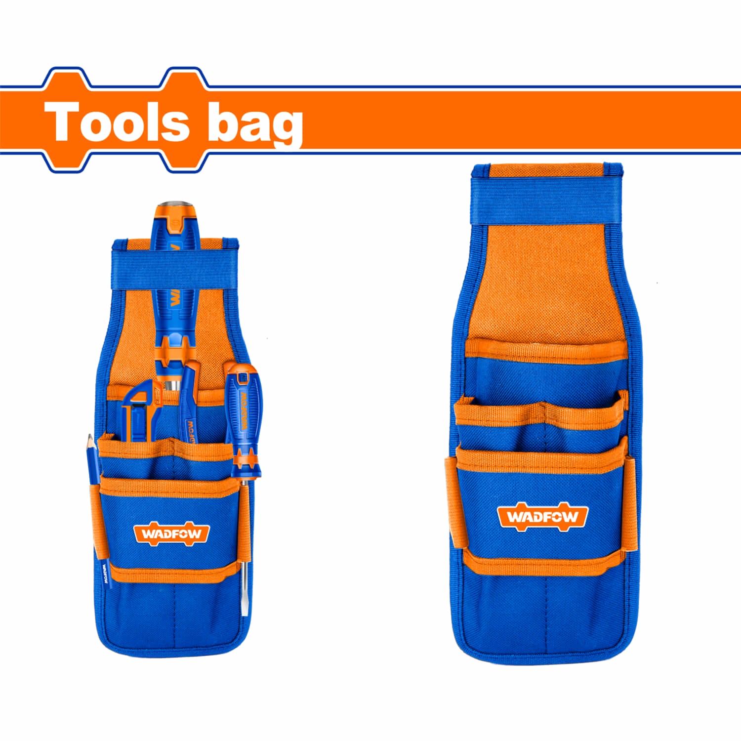 Bolsa para Herramientas para cinturón 270x110mm. Carga: 5Kg. 4 bolsillos. Compatible con: WTG1100