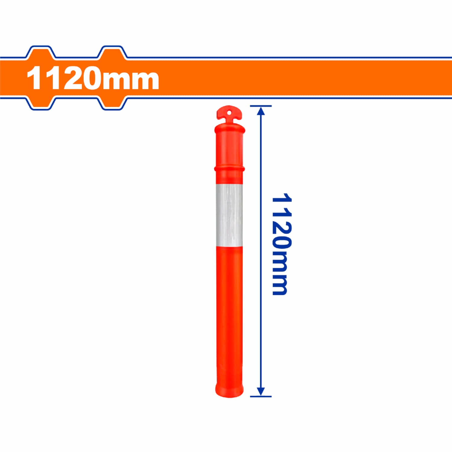Poste de Advertencia con cinta reflectiva 1150mm. Compatible con WYJ2A06