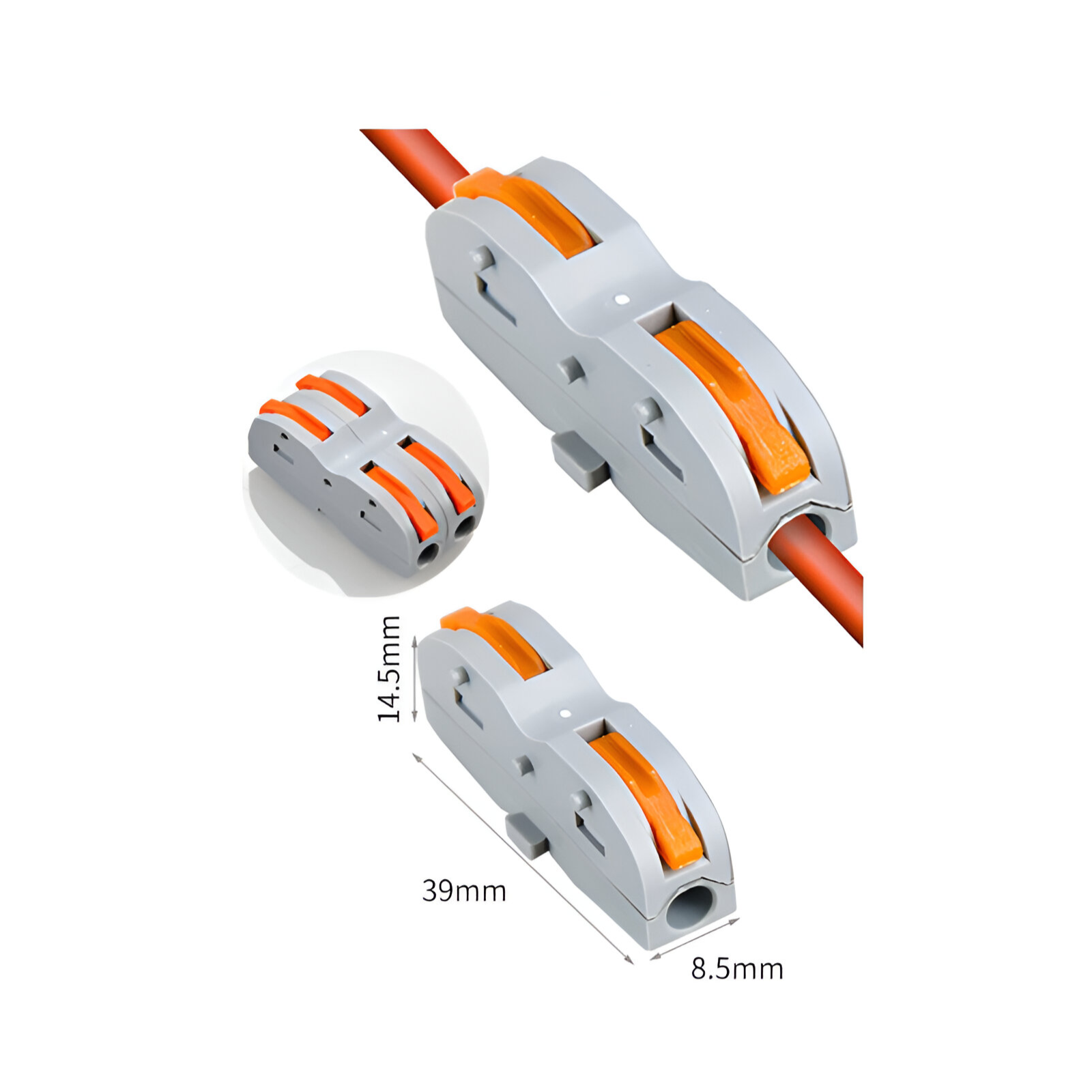 Conector eléctrico de empalme rápido (1 Und)