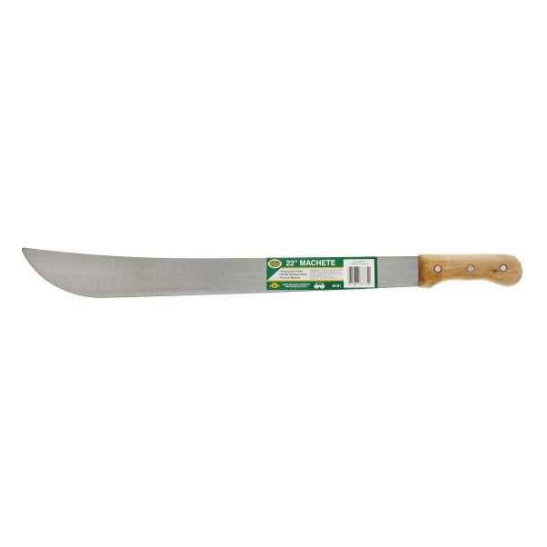 Machete de 22 " con mango de madera