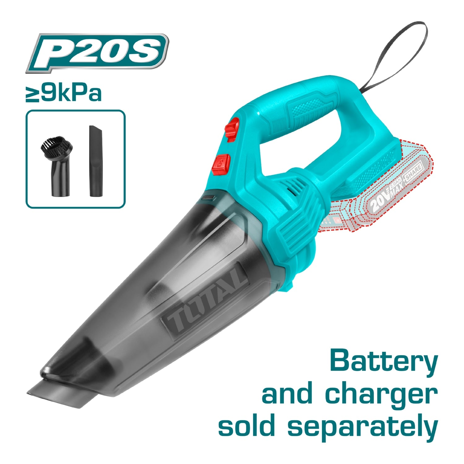 Aspiradora de Limpieza 0.5L Lithium-Ion de Bateria de 20 V. No incluye Bateria ni Cargador.