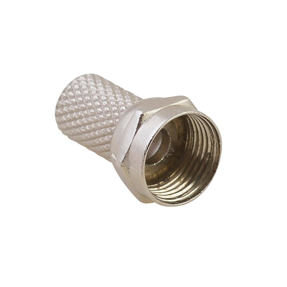 Conector de rosca tipo F para cable coaxial RG6 Surtek 4 pzas