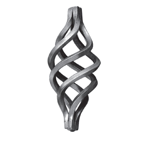 Piña de hierro forjado Diámetro Ø 95 x 180 mm; L 24 mm.