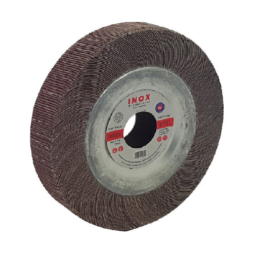 Flap wheel 6"x1"x7/8"hole. Normal AO #60.