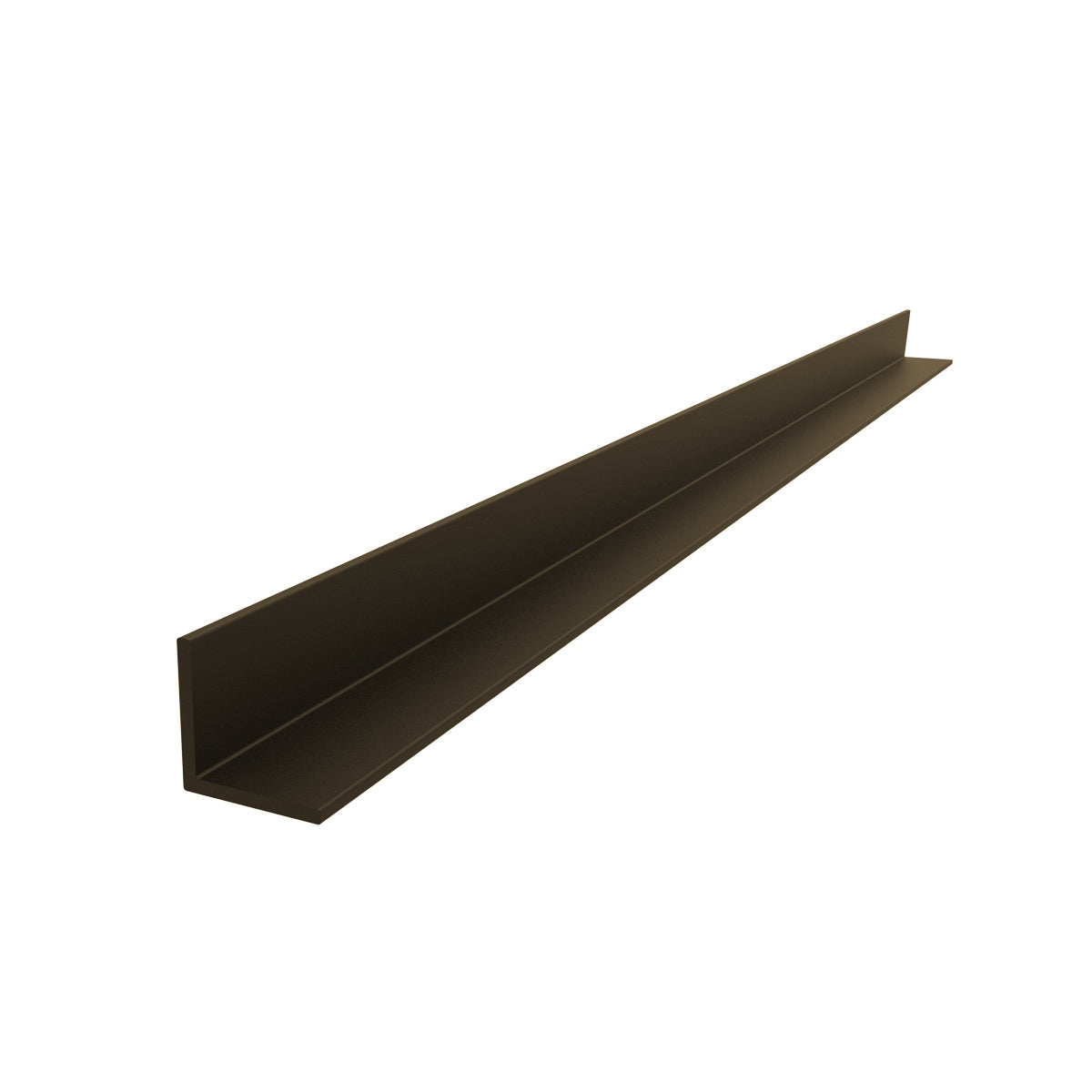 AR-1 Angulo de 1/2" x 1/2" Espesor 1.2 mm. Largo 5.85 mts. Acabado Anodizado Bronce 15 Micron