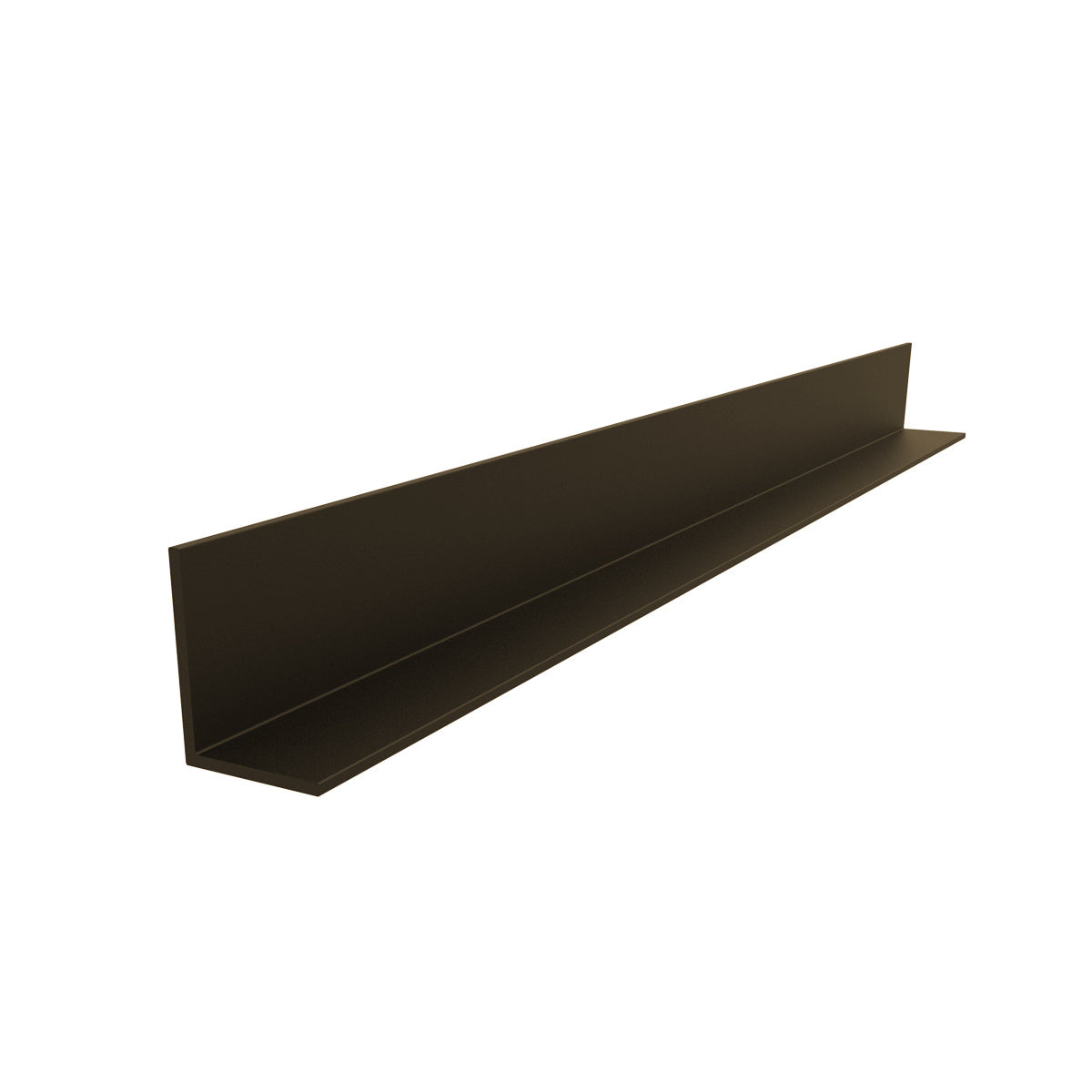 AR-14 Angulo forma L de 1" x 3/4" Espesor 1.5 mm. Largo 5.85 mts. Acabado Anodizado Bronce 15