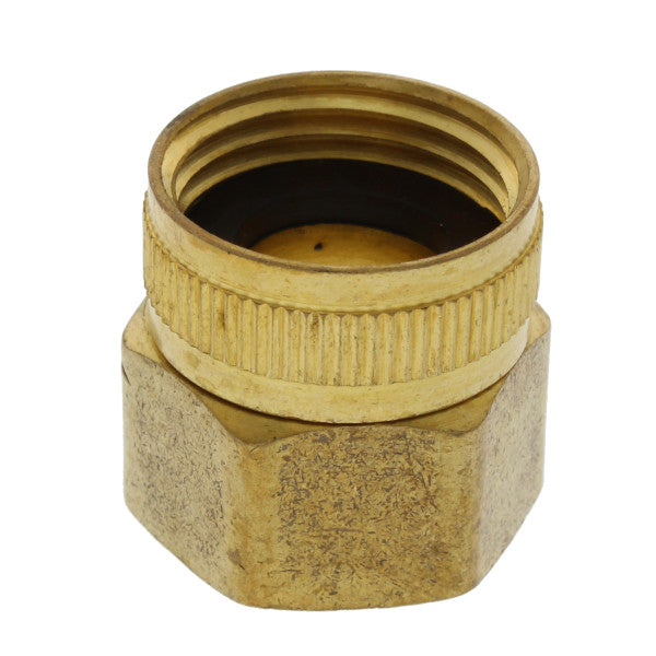 Niple giratorio para manguera de jardín (hembra 3/4" x hembra 3/4")
