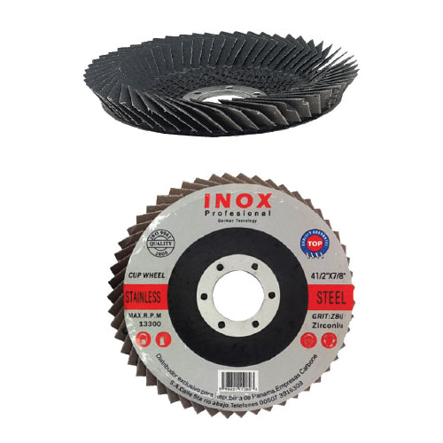 Cupwheel flexible 4 1/2" zirconia #80.