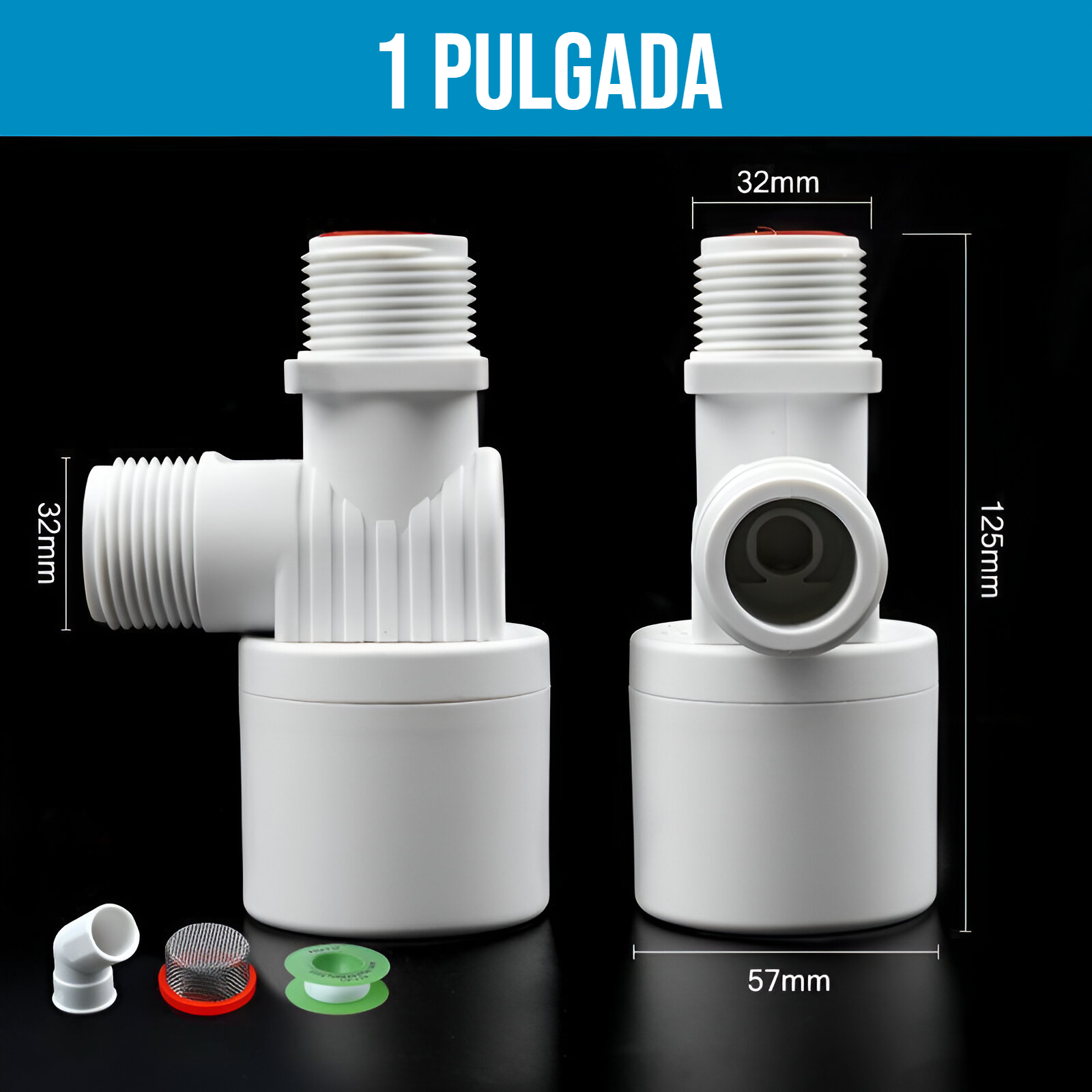Válvula automática de control de nivel de agua de 1"