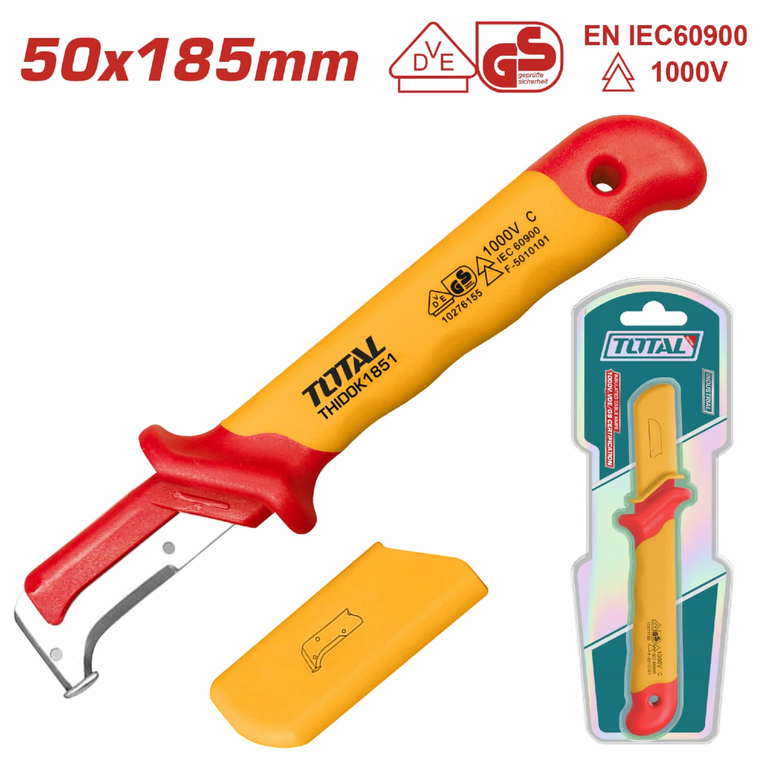 Cuchillo de desmontaje aislado Certificación 1000V, VDE/GS