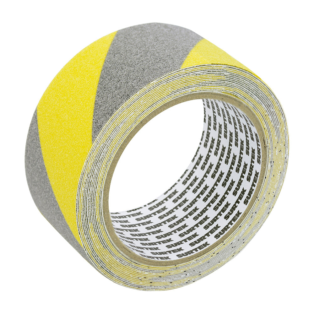 Cinta antiderrapante amarillo con negro Surtek