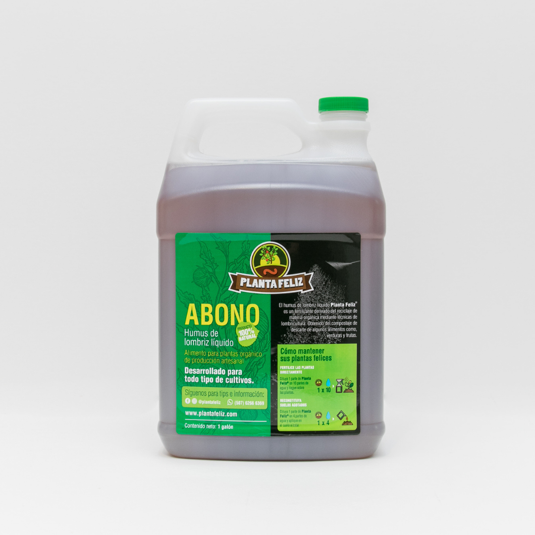 Humus líquido de lombriz para plantas, 1 galón