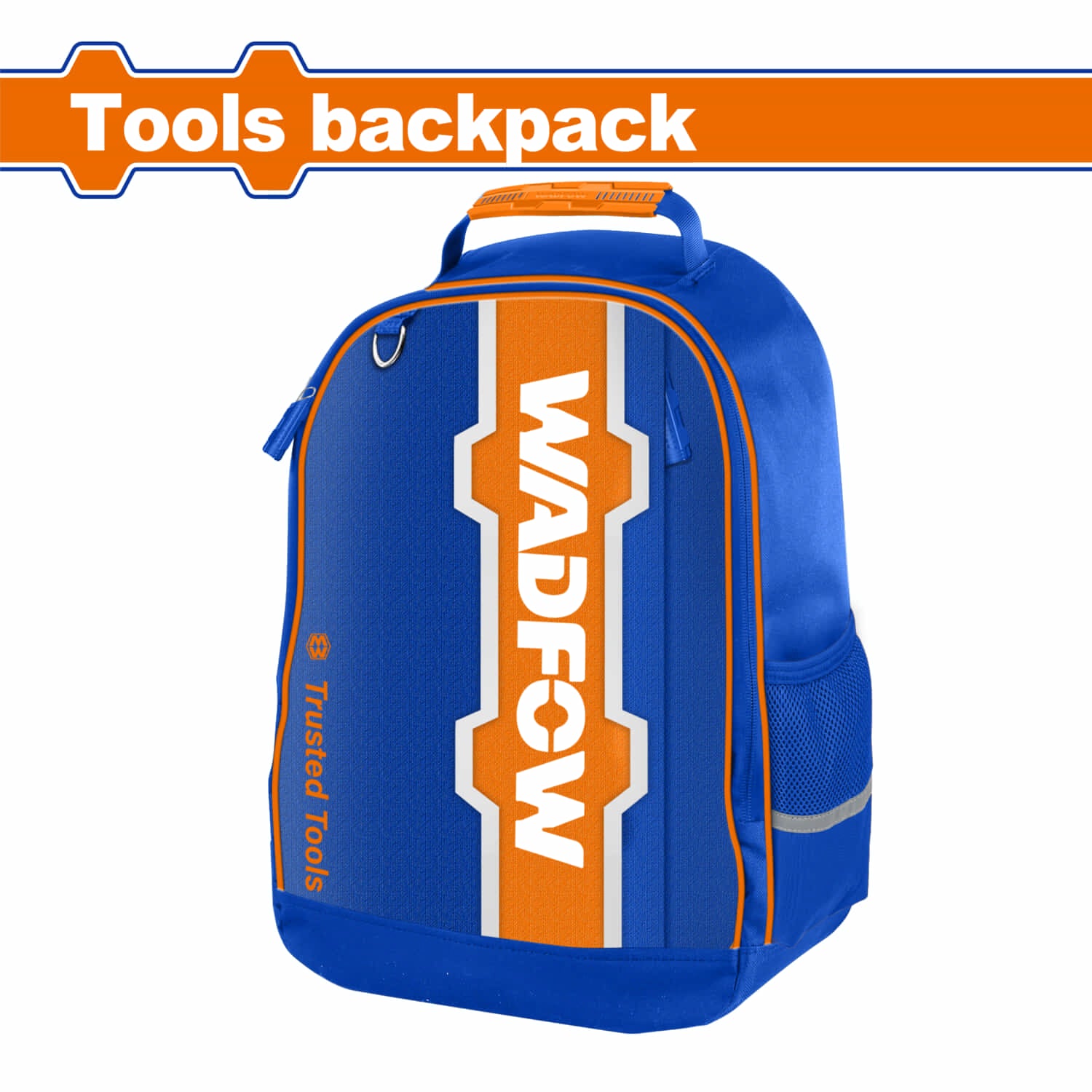 Mochila Bolso de espalda para Herramientas. 34x17x45cm. Carga máx: 8Kg. Bolsillos externos.
