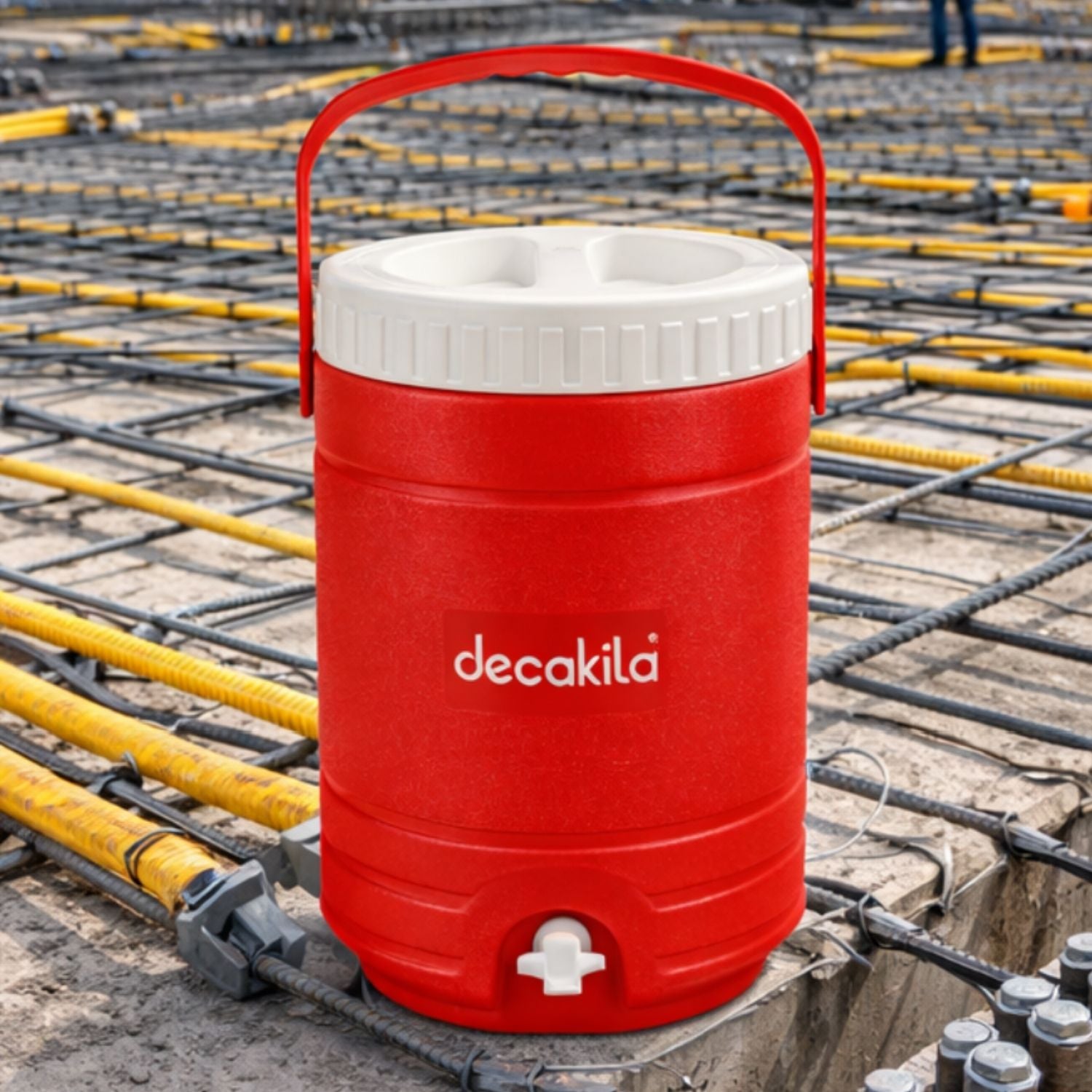 Termo cooler para agua de 18 L (4.7 gal) Frio 72 horas. Capac 20 latas. Φ33.3 × 45 cm Termo de Agua Deportivo