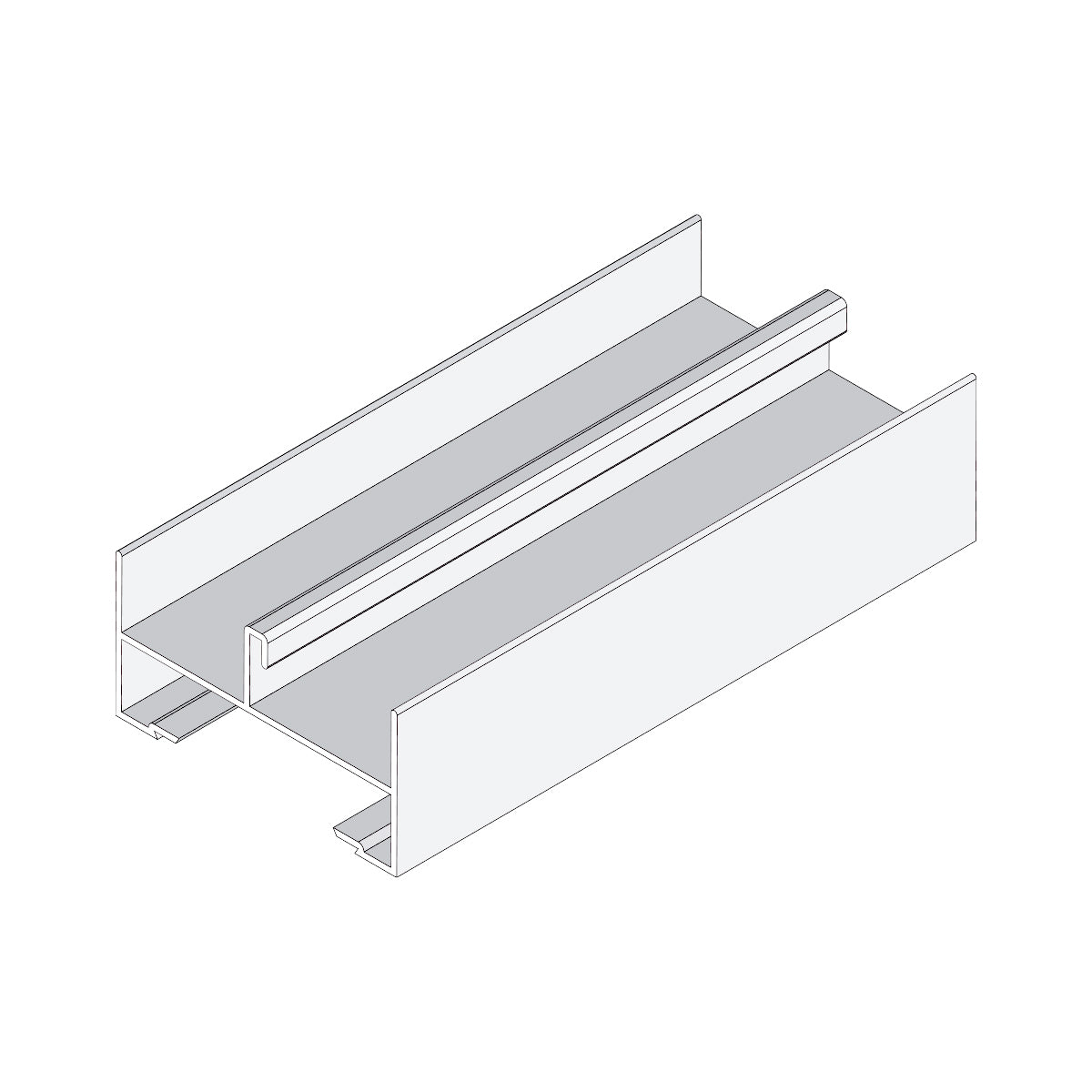 Marco Lateral Ventana VC . Espesor 1.27 mm Largo 5.85 mts. Acabado Lacado Blanco VC121