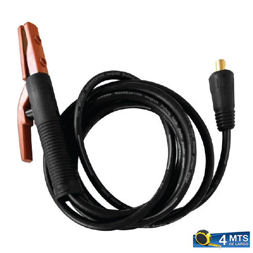 Pinza porta electrodo 300A Dinse 35 (4 mts).