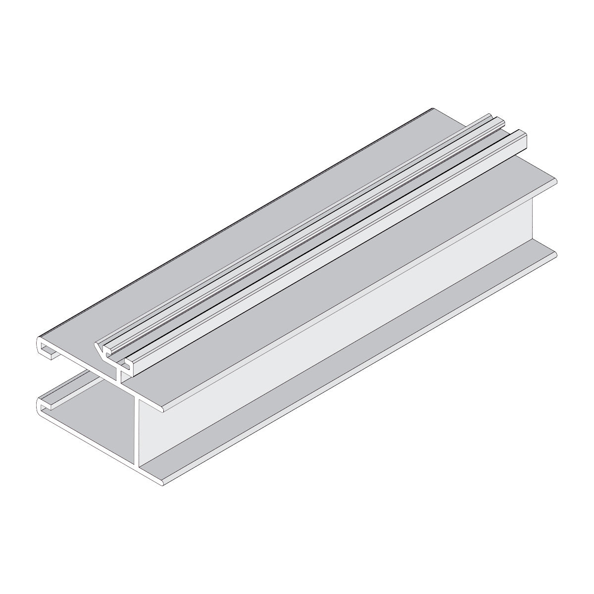 Hoja Central Ventana VC . Espesor 1.52 mm Largo 5.85 mts. Acabado Lacado Blanco VC105