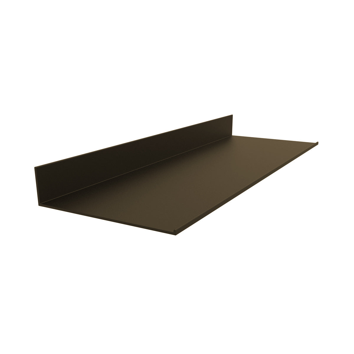 AR-13 Angulo forma L de 4" x 1" Espesor 1.6 mm. Largo 5.85 mts. Acabado Anodizado Bronce 15