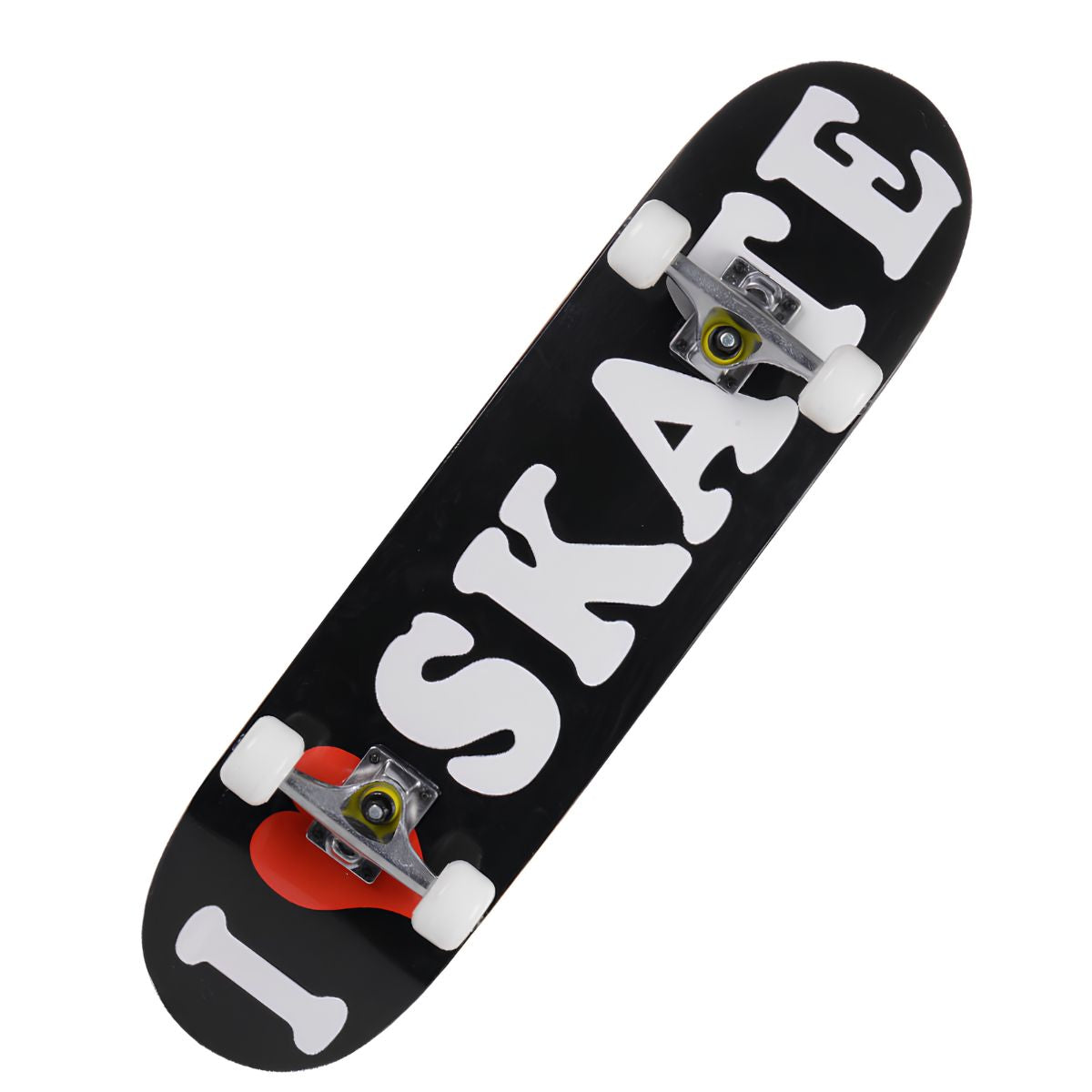 Patineta Skateboard 31” Maple 8 Capas ABEC-7 con Ruedas PU y Base de Aluminio Reforzada para Tricks y Freestyle. Estampado Negro y Blanco.