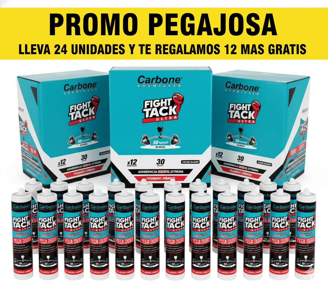 High Tack CARBONE FIGHT ULTRA PROMO PEGAJOSA lleva 24 Y TE REGALAMOS 12 (Combo 36 unidades 3 cajas de 12 unidades)