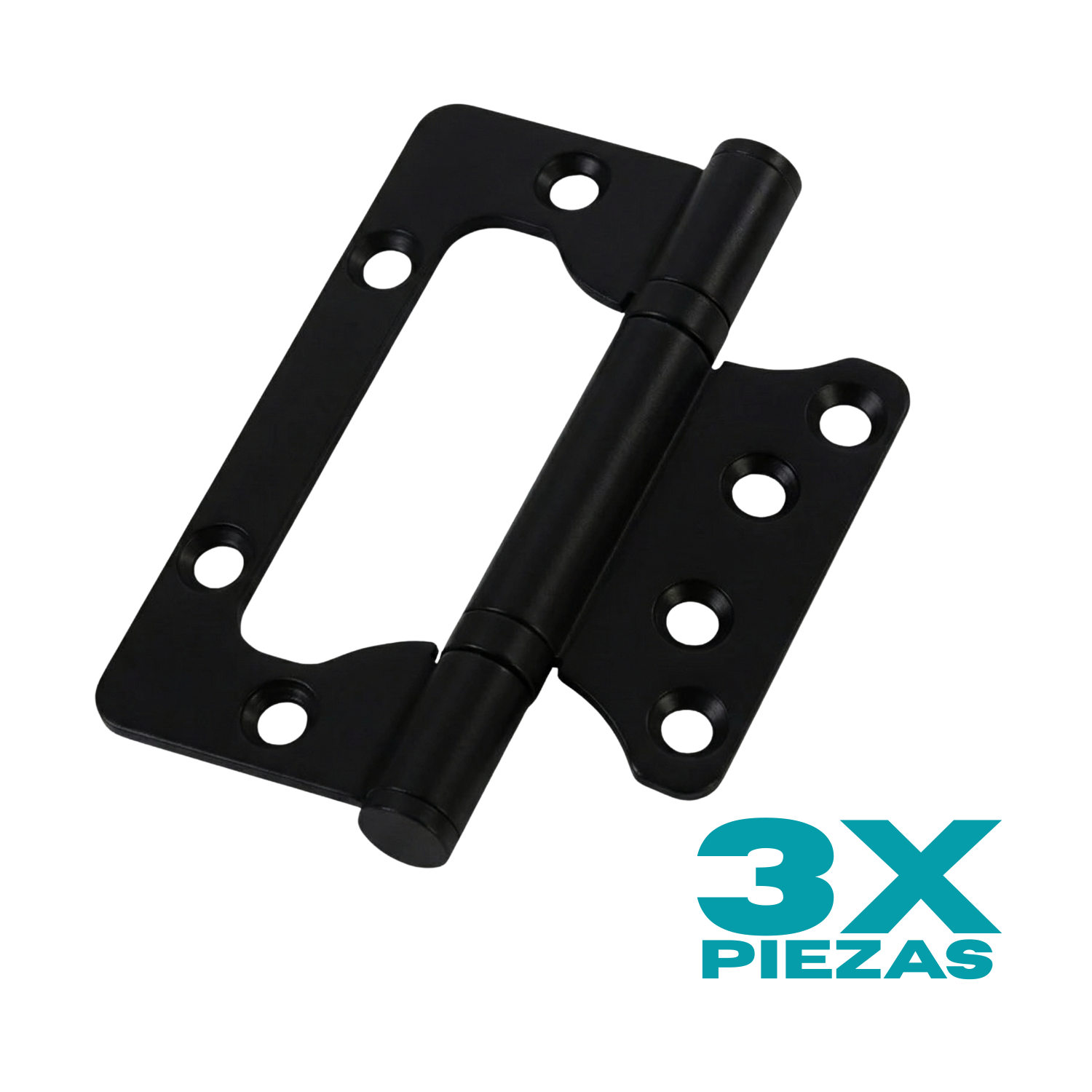 Bisagras Mariposa Color Negro 4” X 3” X 3/32” Acero Inoxidable 304 – 100X72x2.5 Mm (Blister 3 Piezas)