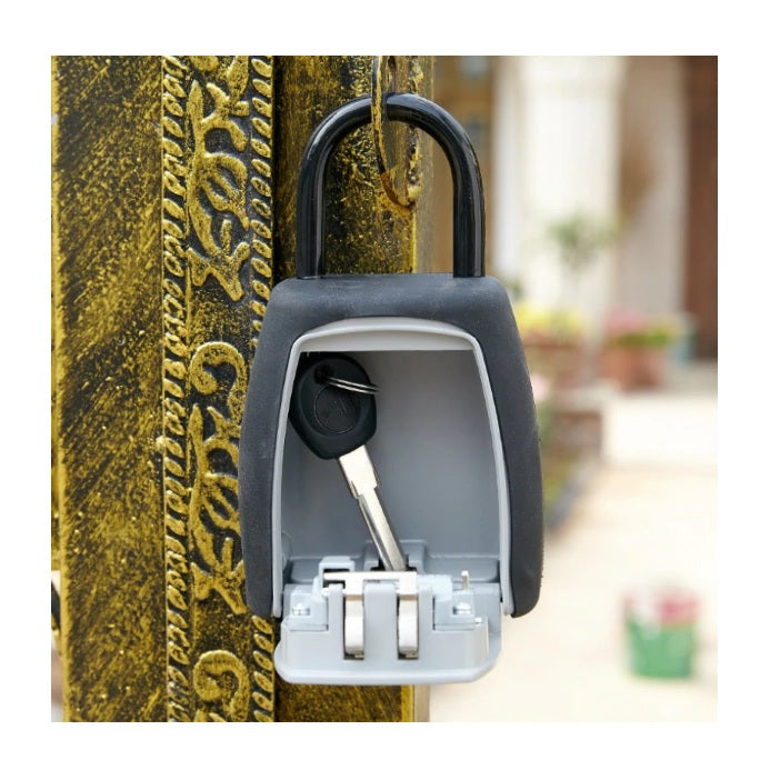  KeeKit Caja de bloqueo de llaves, caja de seguridad con botón  de botón, caja de seguridad con código reiniciable, caja de bloqueo de  almacenamiento de llaves con cubierta impermeable, capacidad de