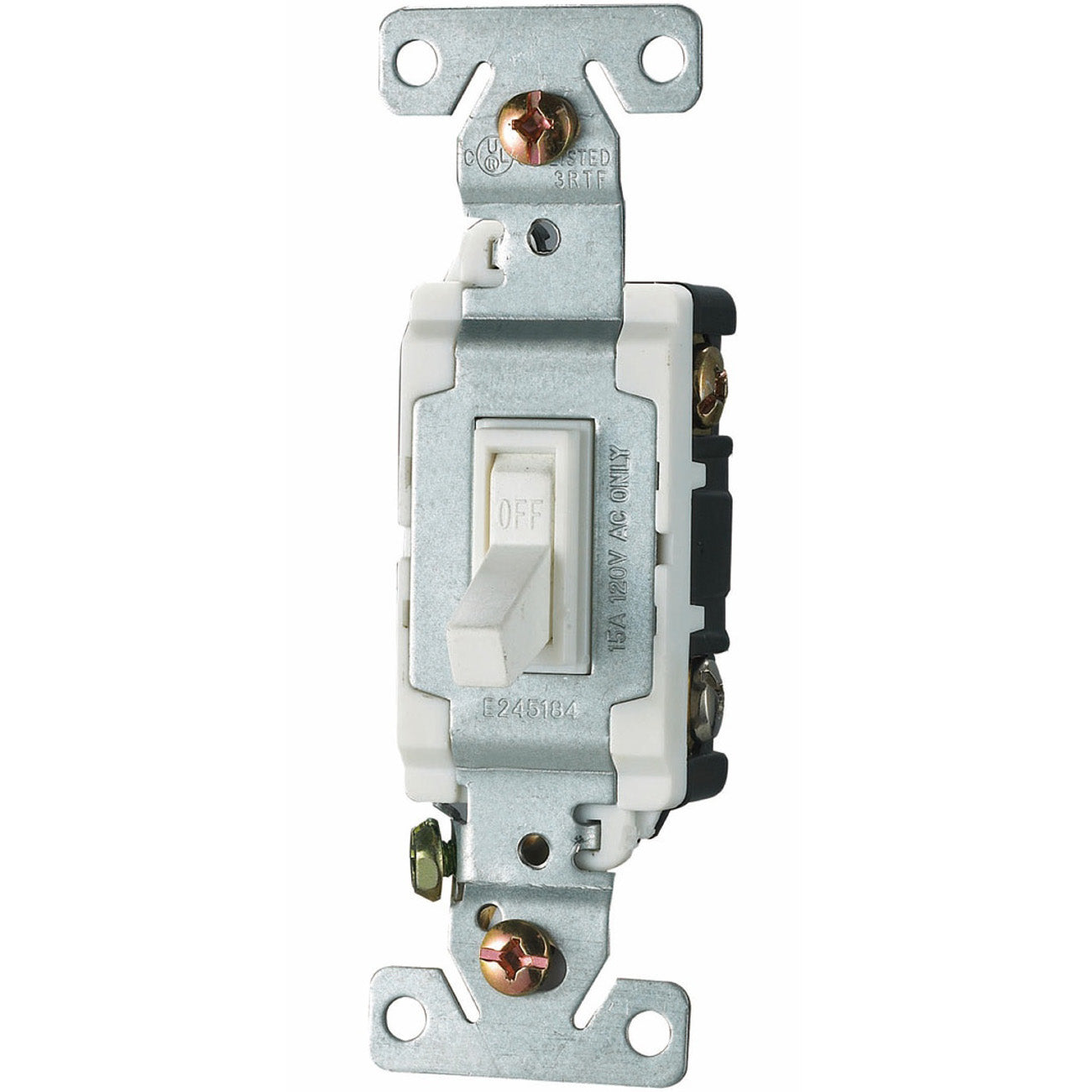 「RT-149110」 Interruptor Sencillo De 3 Vias. 2 Polos/3Wire. 15A-125Volt. 60Hz. Incl