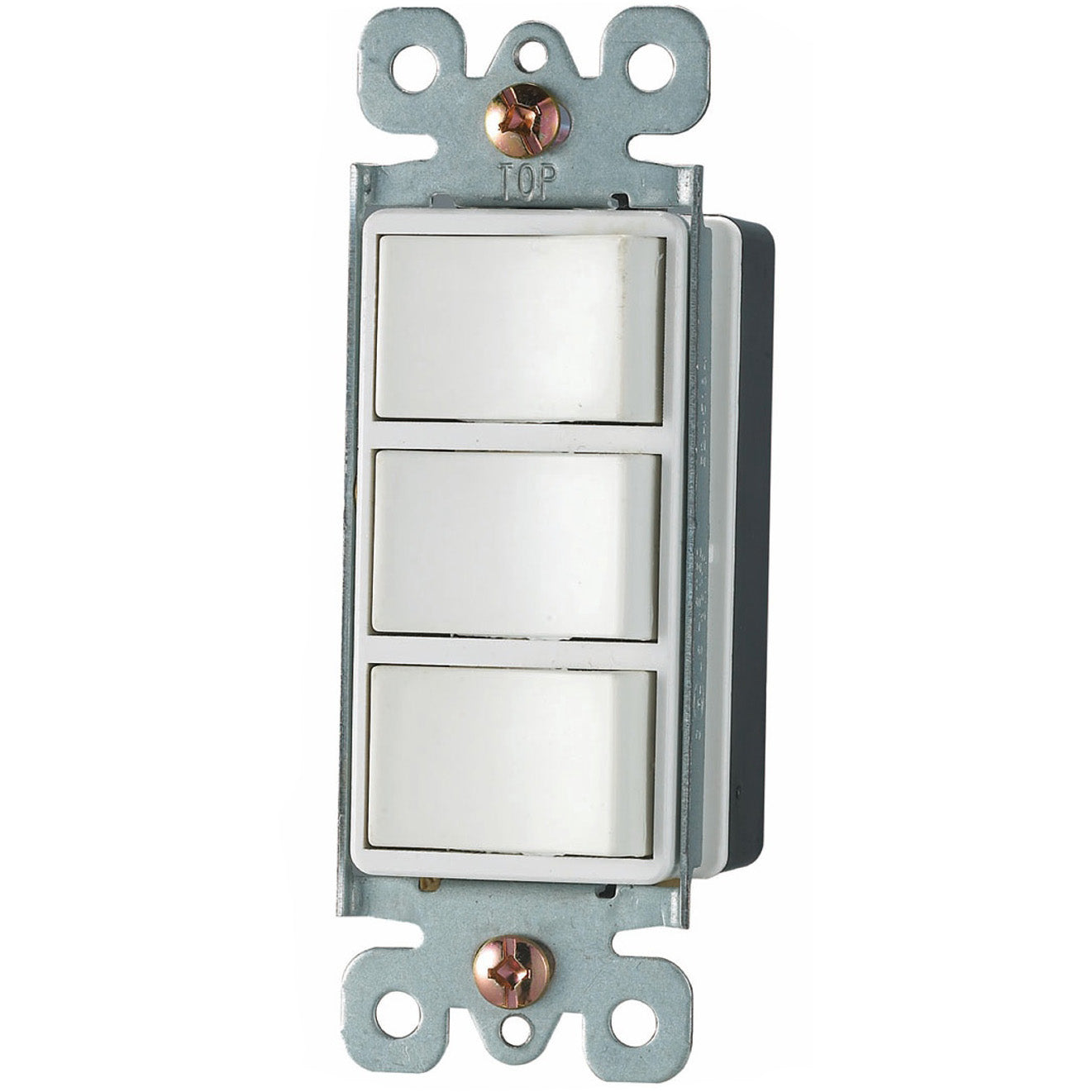 three❤️ Interruptor Decorativo Triple De 1 Via. 2 Polos/3Wire. 15A-125Volt. 60