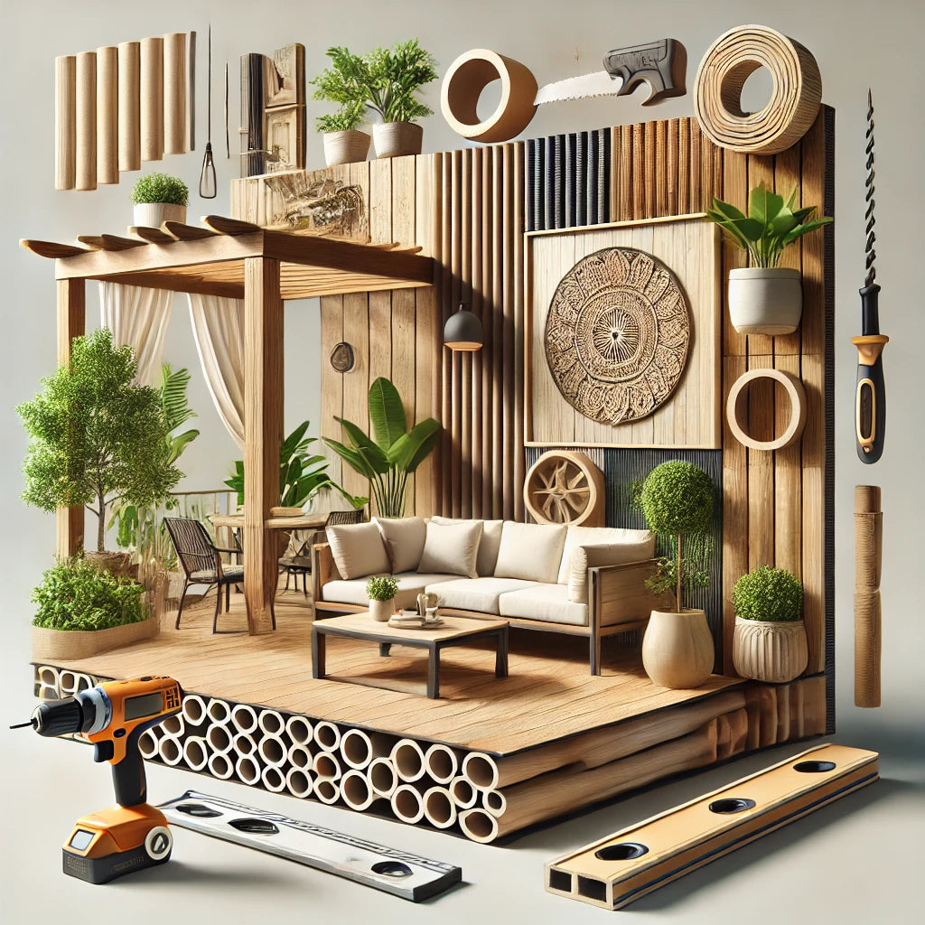 Guía práctica y fácil para instalar los tubos WPC en todo tipo de decoración interior y exterior