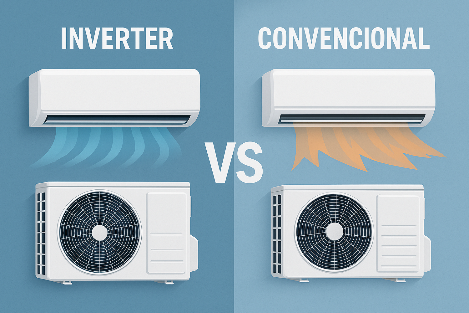 ¿Qué diferencia hay entre un aire acondicionado Inverter y uno convencional?